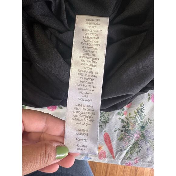 BEBE Black Ruched Strapless Bodycon Dress – Party & Night Out - Picture 6 of 6